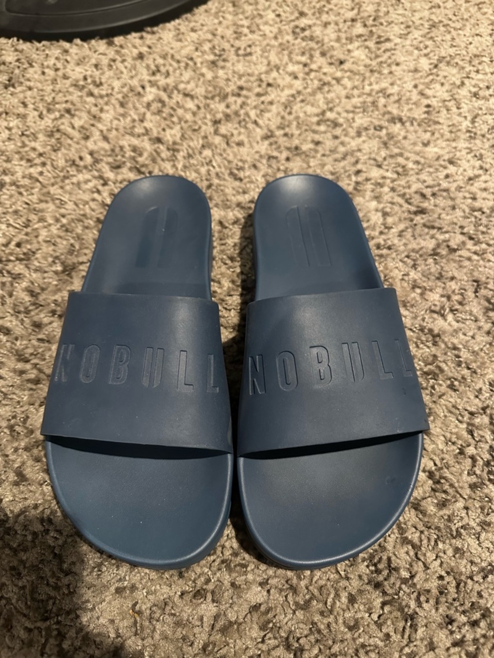 NOBULL Deep Blue Rubber Slide Sandals